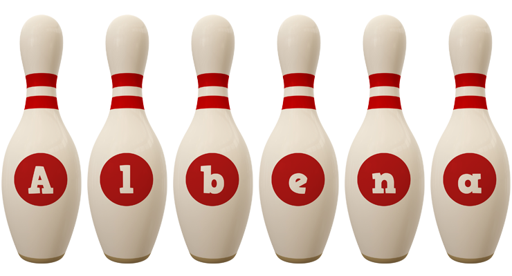 Albena bowling-pin logo