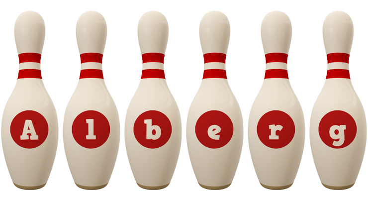 Alberg bowling-pin logo