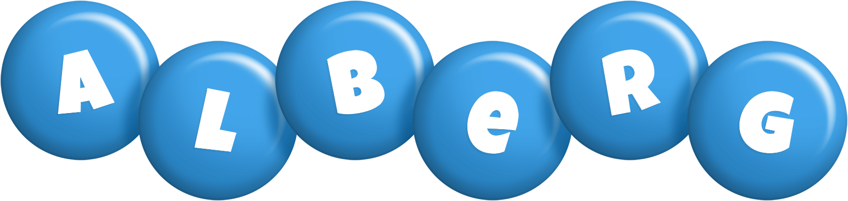 Alberg candy-blue logo
