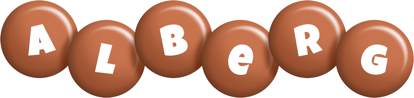 Alberg candy-brown logo