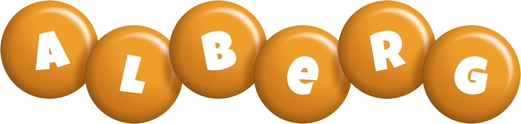 Alberg candy-orange logo