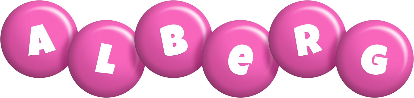 Alberg candy-pink logo