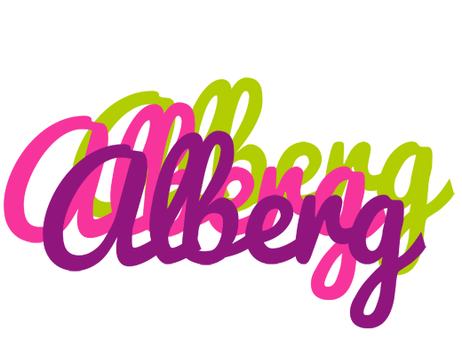 Alberg flowers logo
