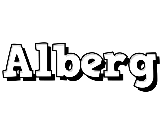 Alberg snowing logo