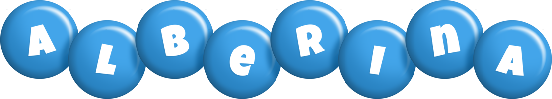 Alberina candy-blue logo