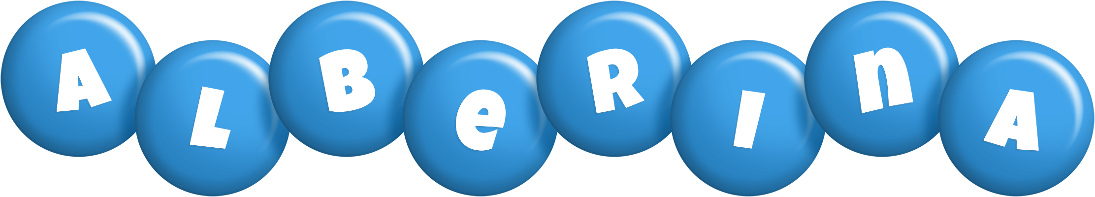 Alberina candy-blue logo