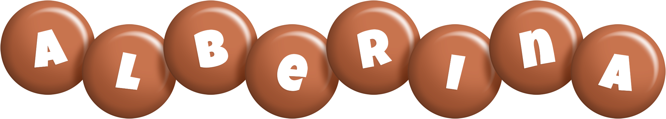 Alberina candy-brown logo