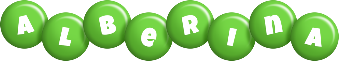 Alberina candy-green logo