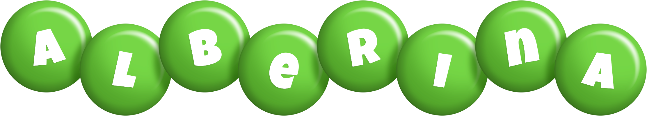 Alberina candy-green logo