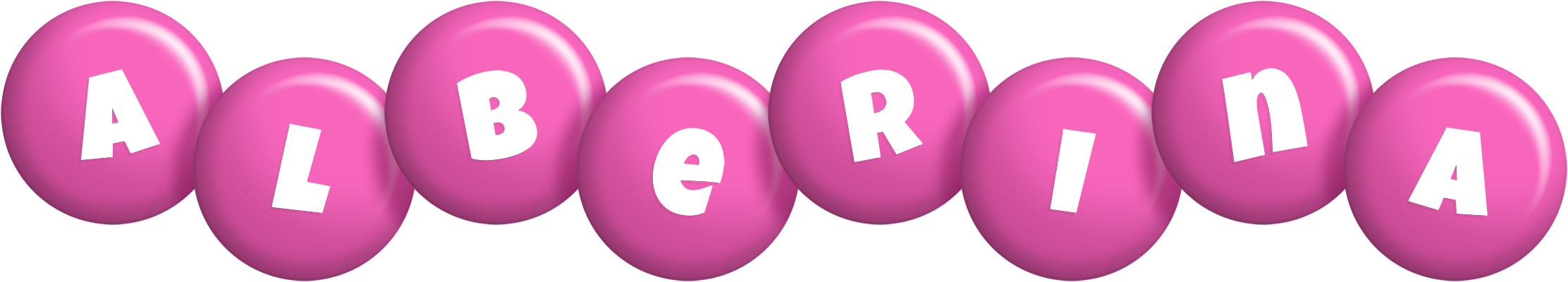 Alberina candy-pink logo