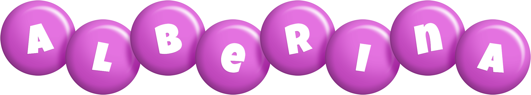 Alberina candy-purple logo