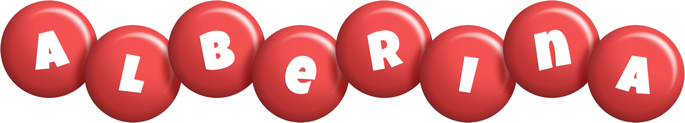 Alberina candy-red logo