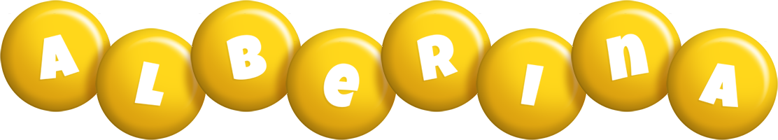 Alberina candy-yellow logo