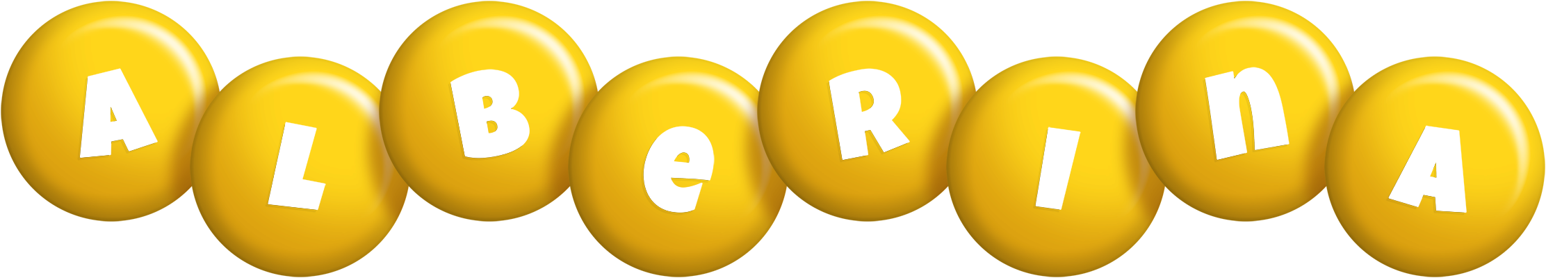 Alberina candy-yellow logo