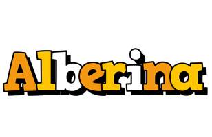 Alberina cartoon logo