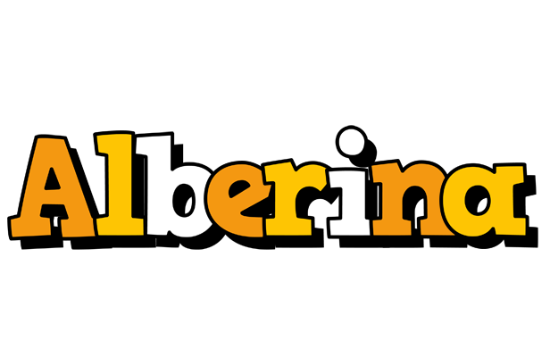Alberina cartoon logo