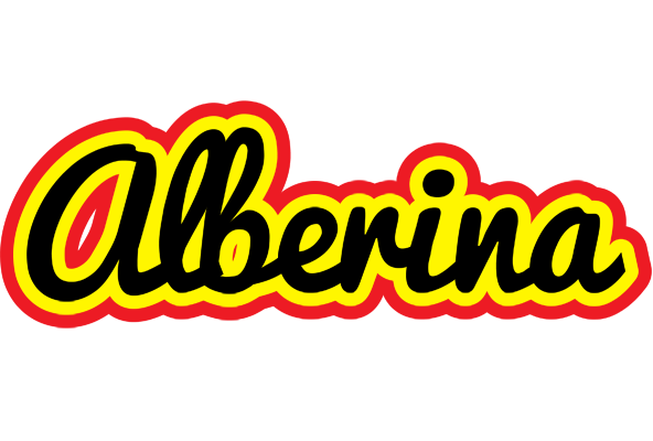 Alberina flaming logo