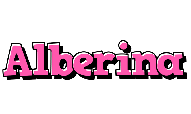 Alberina girlish logo
