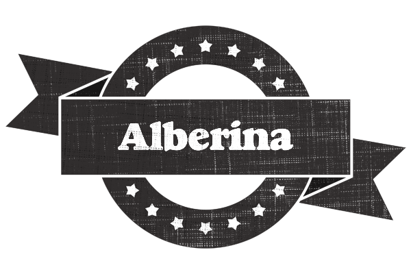 Alberina grunge logo