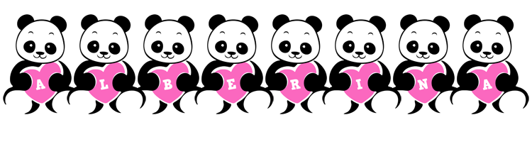 Alberina love-panda logo