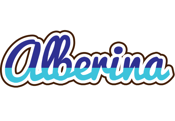 Alberina raining logo
