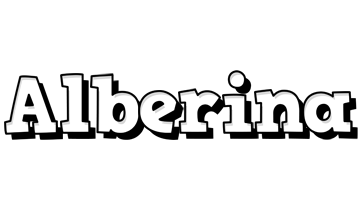 Alberina snowing logo