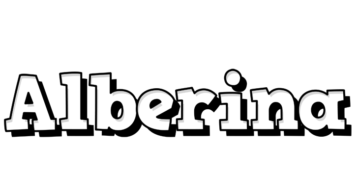 Alberina snowing logo