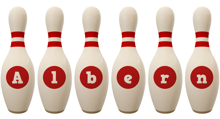 Albern bowling-pin logo