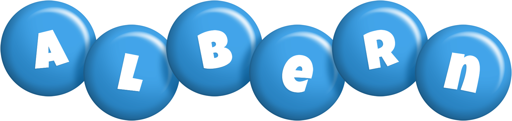 Albern candy-blue logo