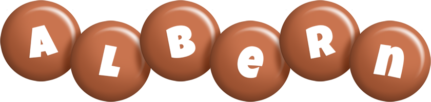 Albern candy-brown logo