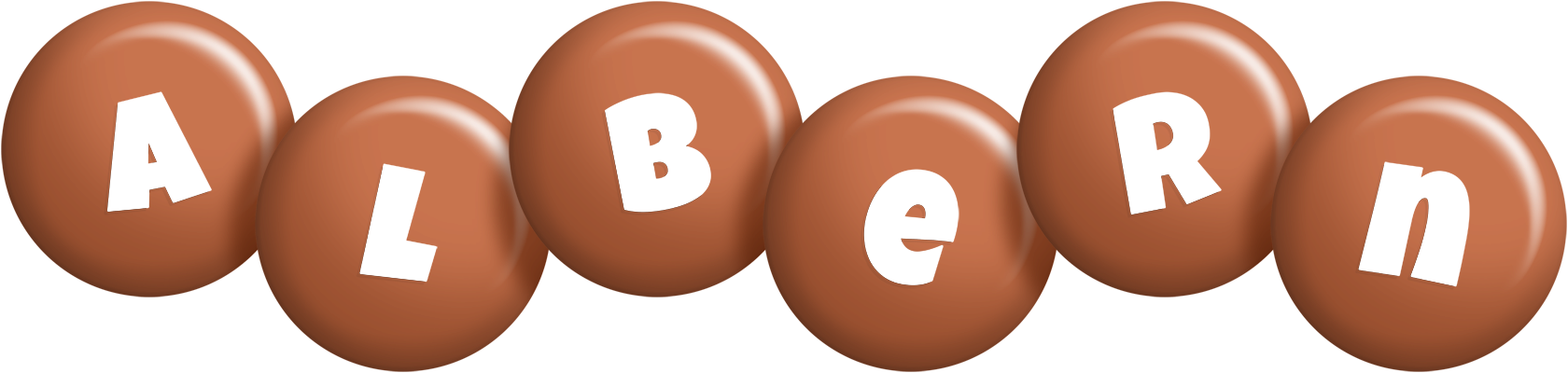 Albern candy-brown logo