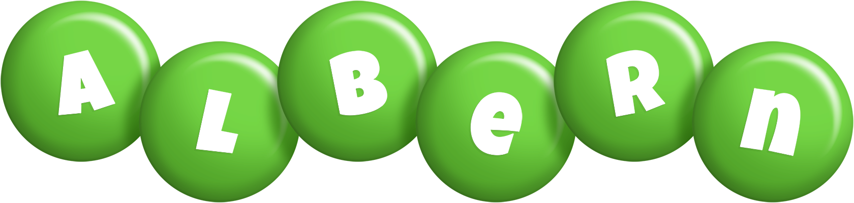 Albern candy-green logo