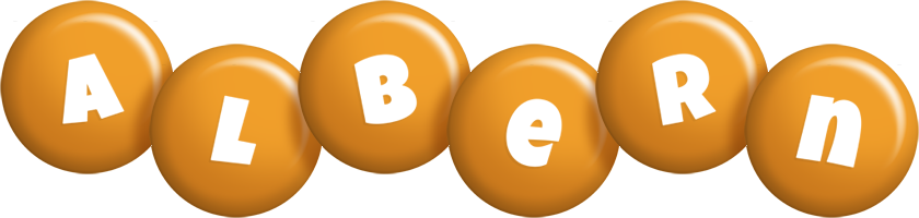 Albern candy-orange logo