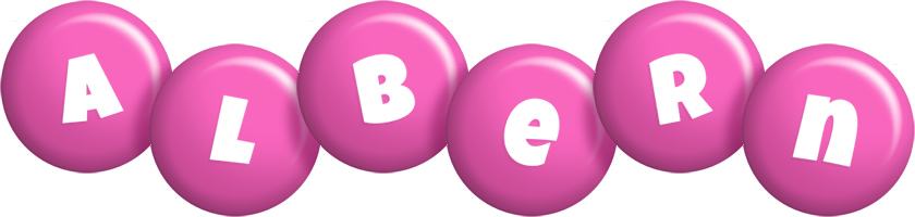 Albern candy-pink logo