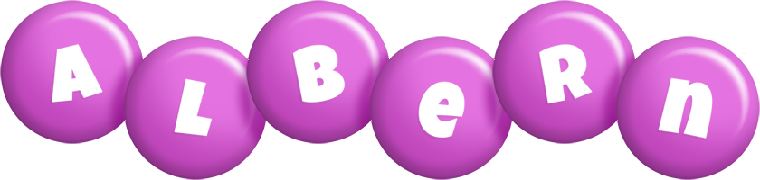 Albern candy-purple logo