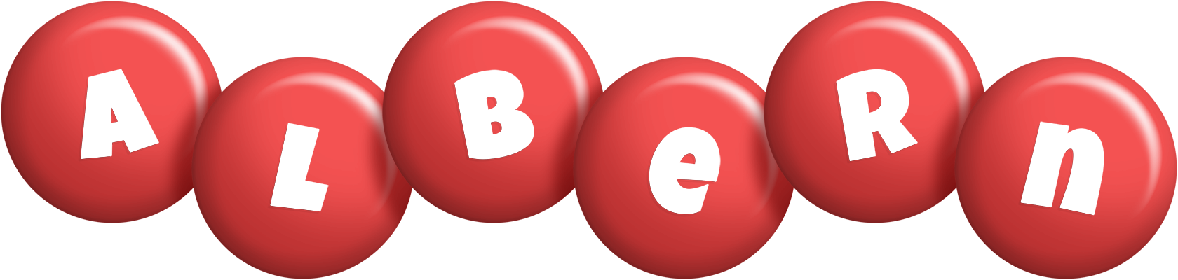 Albern candy-red logo