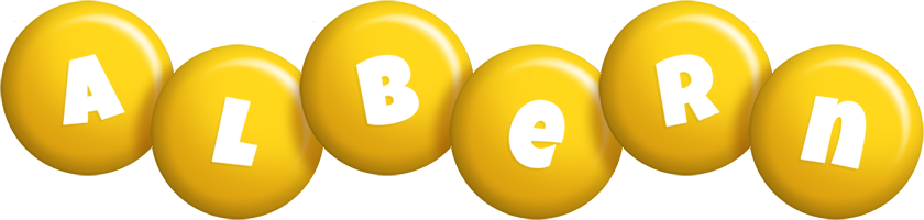 Albern candy-yellow logo