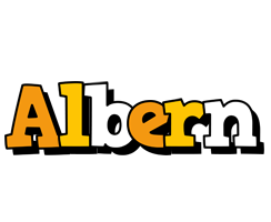 Albern cartoon logo