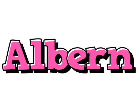 Albern girlish logo