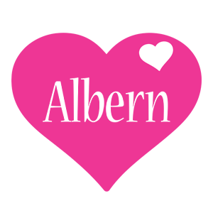 Albern love-heart logo