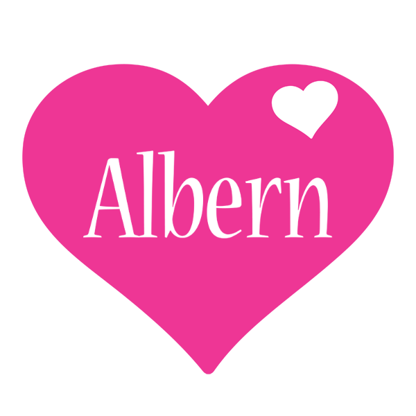 Albern love-heart logo