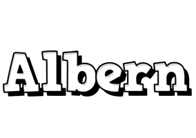 Albern snowing logo