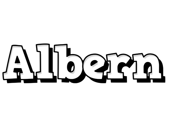 Albern snowing logo