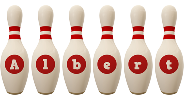 Albert bowling-pin logo