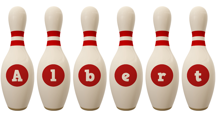 Albert bowling-pin logo
