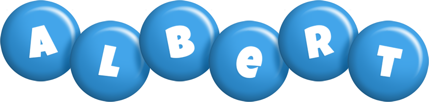 Albert candy-blue logo
