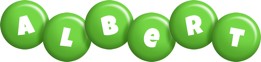 Albert candy-green logo