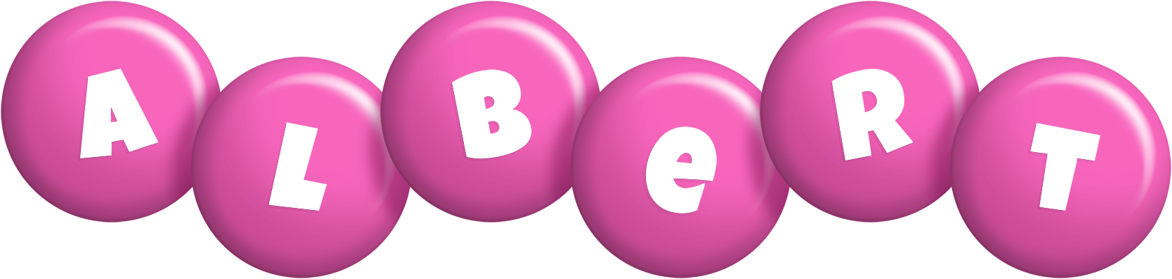 Albert candy-pink logo