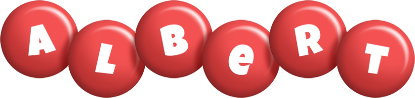 Albert candy-red logo