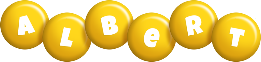 Albert candy-yellow logo